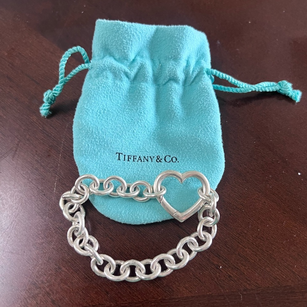 TIFFANY & Co Heart Clasp Chain Bracelet